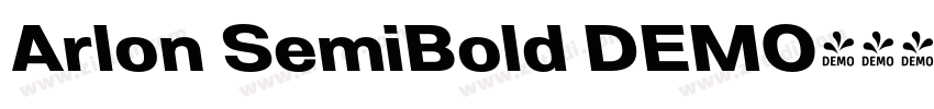 Arlon SemiBold DEMO字体转换